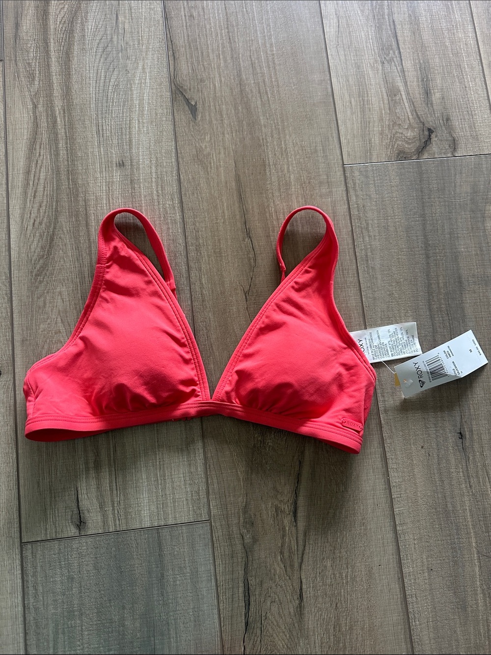 Roxy Coral Pink Triangle Bikini Top